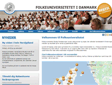 Tablet Screenshot of folkeuniversitetet.dk